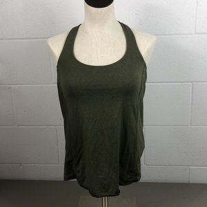 Lululemon - Strappy Tank Top w/ Built-in bra - Camo Green - Women’s Size 4